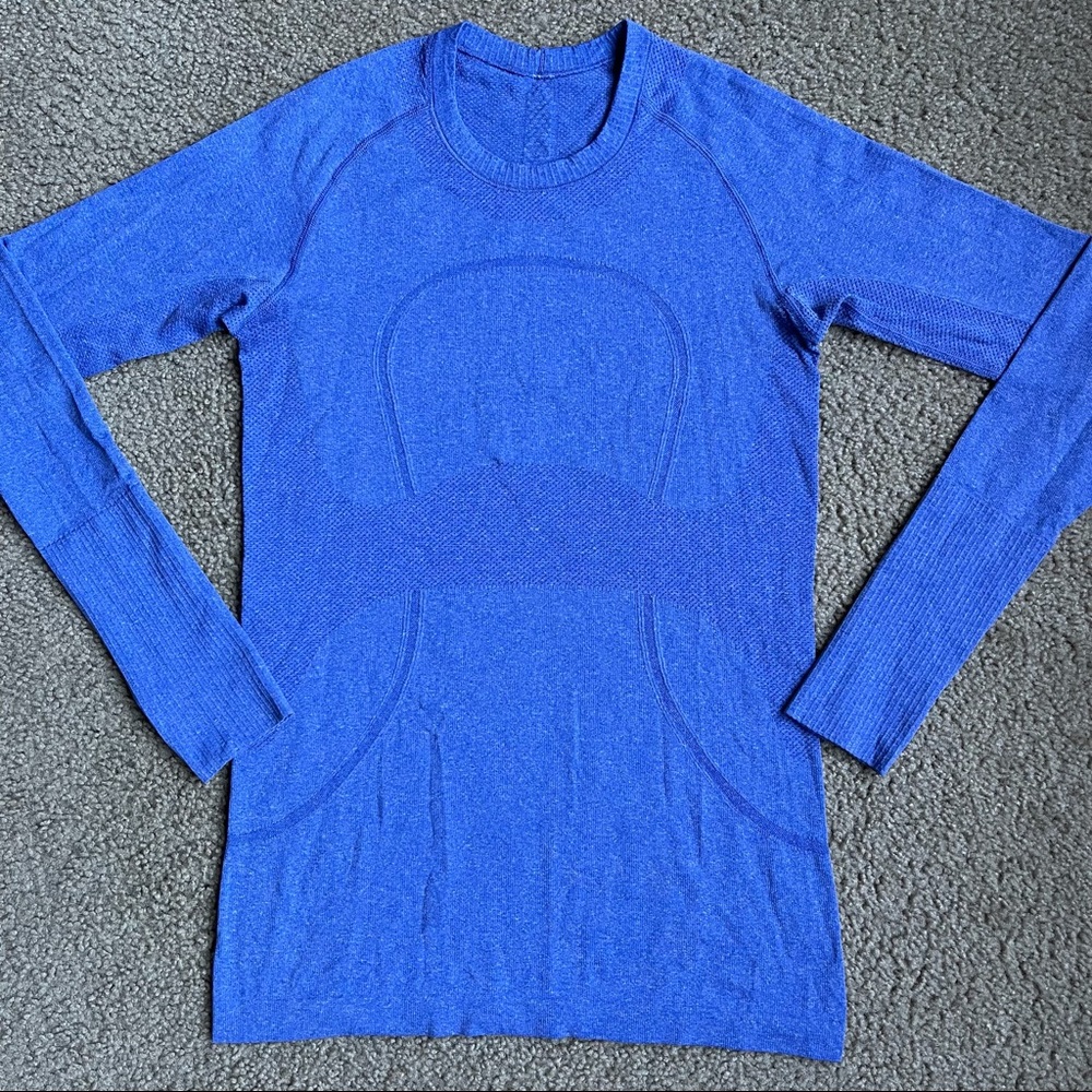 Rare Lululemon Run: Swiftly Tech Long Sleeve Sz 6… - image 4